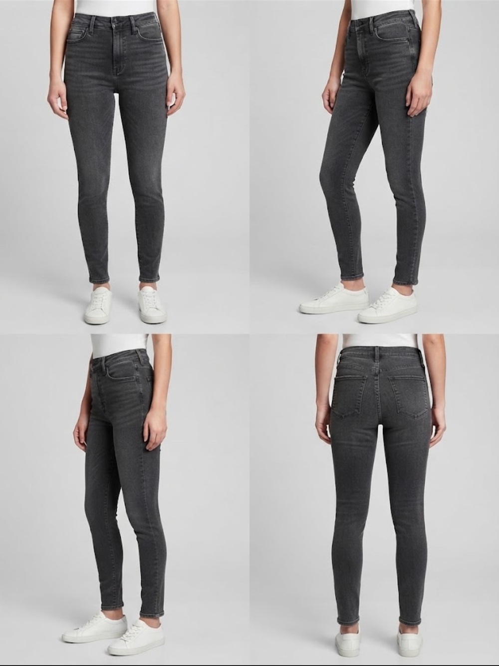 Express High-Rise Skinny Jeans in Charcoal - Express